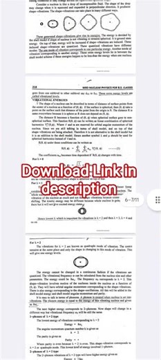Free PDF 📚 Nuclear Collective Model + Cross Section + Energy Levels #shorts