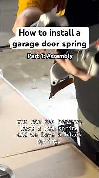 Our in-depth tutorial on how to install a garage door spring.