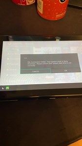 Tinfoil clock error even though time and date is correct