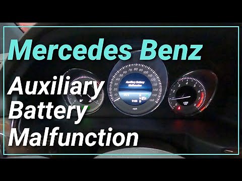 Mercedes Benz GLK350 "Auxiliary Battery Malfunction" fix. This can save you $$.