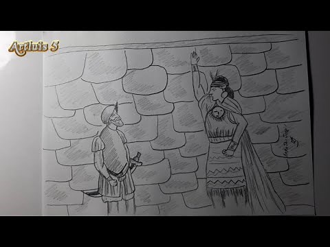 Como dibujar a Atahualpa y Pizarro