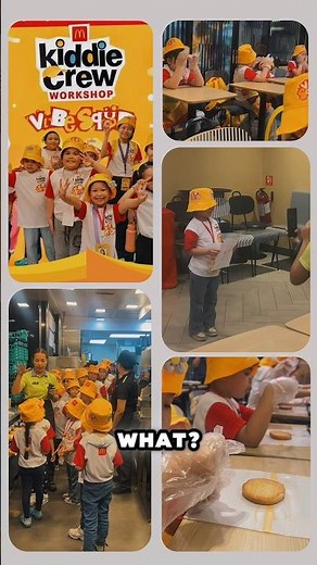 POV: Your toddler gets a job at McDonald's... 🥹 #kiddiecrew2026