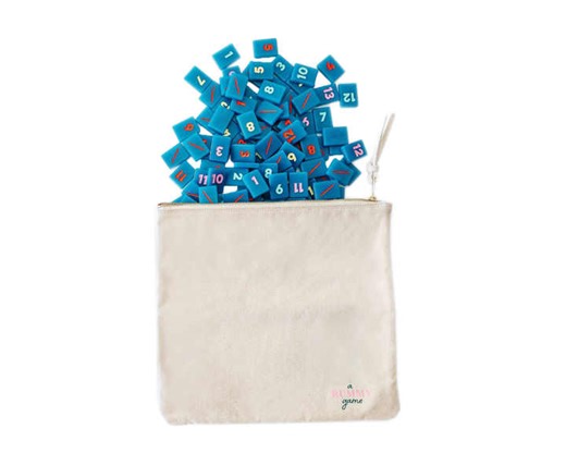 Acrylic Rummy Luxury Rummy Tile Set Board Games High-end Upgraded Ceylon Blue Rummy Cube Game Set