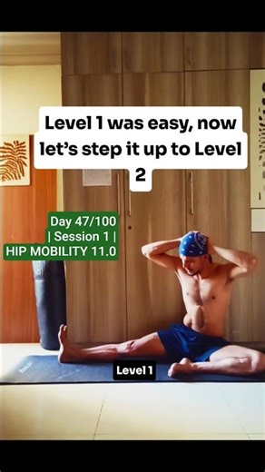 Day 47/100 | Session 1 | Hip Mobility 11.0 #100daychallenge #viral #shorts #youtubeshorts#ytshorts