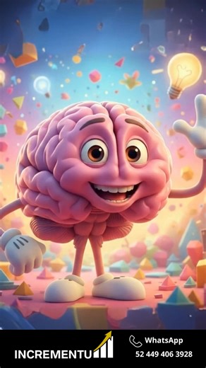 INCREMENTUM on Instagram: "¡Crea tu propio cerebro animado! 🧠✨ Aquí tienes los prompts para que lo intentes tú mismo: PROMPT 1 (imagen): [Cerebro humano rosa animado estilo Pixar, con ojos grandes expresivos, boca sonriente, brazos delgados con guantes blancos estilo Mickey Mouse, fondo colorido con figuras geométricas 3D y bombillas encendidas, renderizado de alta calidad.] PROMPT 2 (Video): [Diálogo: "¡Ay, ay, ay! ¡No tomes cosas frías de golpe! ¡Me congelo! Tómalas... poco a poco. " Acciones