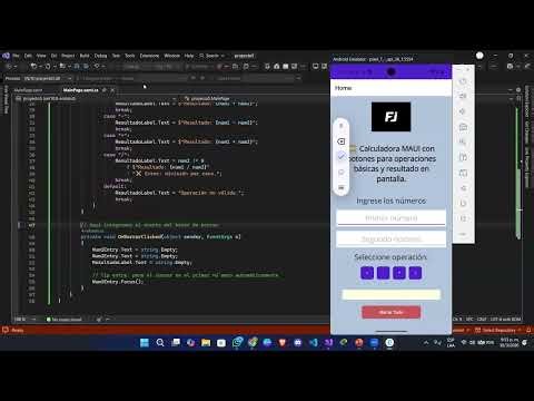 Calculadora Funcional en .NET MAUI: Paso a Paso (C# y XAML) "por Francisco Joel 24-EISM-1-063"