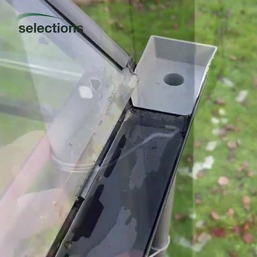 Selections Greenhouse 50mm Guttering Rainwater Kit (Pack of 2) #rainwaterharvesting