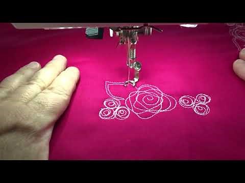 FREE MOTION QUILTING NORA’S ROSE