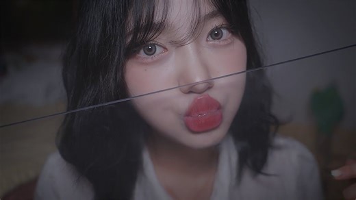 【Nareun ASMR】亲吻透明亚克力板 Kiss~