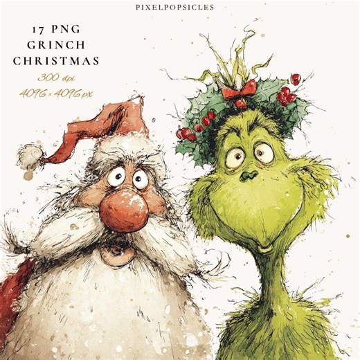 Festive Christmas Clipart Bundle: PNG Illustrations (digital Download) - Etsy UK
