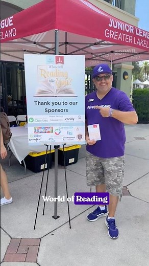 World of Reading Festival in Downtown Lakeland 18 April 2026