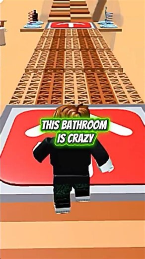 The bathroom horror story #shorts #relatable #roblox