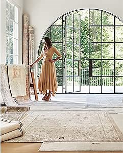 Livabliss x Becki Owens Margaret Traditional Washable Outdoor Area Rug, 7'10" x 10', Gray