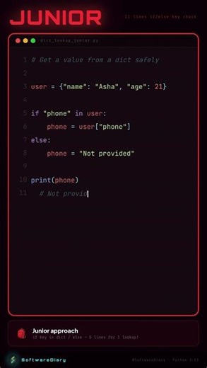 Junior vs Senior Python Developer 🐍 | Beginner Mistakes Explained! #ytshorts #python #coding