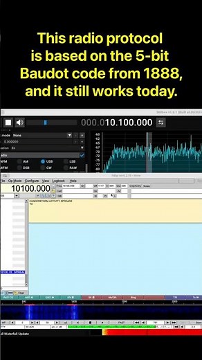 This Protocol Still Uses a 1888 Standard Today | DWD (Deutscher Wetterdienst) RTTY at 10,100 KHz