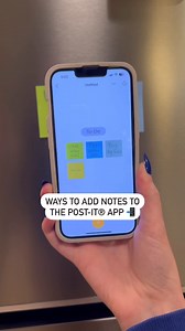 Did you know there are multiple ways to add notes to the Post-it® App? 👀 #postitapp #postit #postitnotes #todo #organization | Post-it