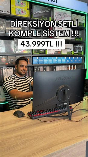🏎️ SİMÜLASYON & OYUN PAKETİ 🎮 💰 43.999 TL 🖥 İşlemci: Intel Core i5-14400F (12 Çekirdek, 2.5GHz) 🛠 Anakart: Casper DDR4 LGA1700 ⚡ RAM: 16GB DDR4 3200MHz (8GBx2 Dual Channel) 🚀 SSD: 512GB M.2 NVMe 🎮 Ekran Kartı: ASUS GeForce RTX 3050 6GB 🔋 Güç Kaynağı: Casper 500W 🖤 Kasa: Rampage 4 Fanlı Mesh 🖥 Monitör: Jamesdonkey 24” 240Hz 0.5ms 🏁 Direksiyon Seti: Logitech G29 Shifter ⌨️ Klavye & Mouse HEDİYE! ✅ Yarış simülasyonları, FPS ve popüler oyunlar için hazır sistem. ✅ Mağazamızda RAM, SSD, ek