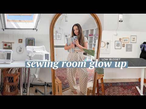 A realistic Sewing Room makeover ✨ thrifted, low budget & my Room Tour