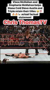 95K views · 1.2K reactions | Vince McMahon and Stephanie McMahon help Stone Cold Steve Austin and Triple H retain their titles  actual factual statement #tripleh #StoneColdSteveAustin #kane #TheUndertaker #StephanieMcMahon #vincemcmahon #wwe #fyp #fblifestyle #actualfactualstatement | Chris Thomas Sr. | Facebook