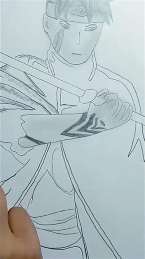 Boruto Uzumaki Drawing 🔥 | Anime Sketch #shorts #drawing