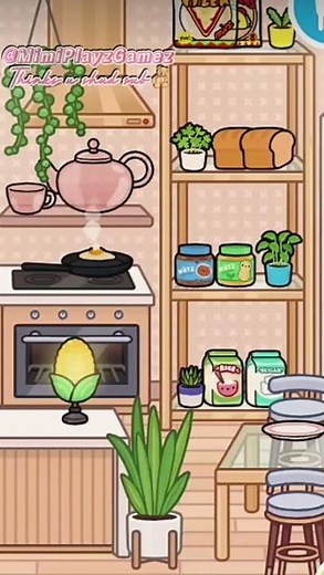 Kitchen Tour in Toca Boca ( Must Try / Toca Boca House ideas )💕🏡
