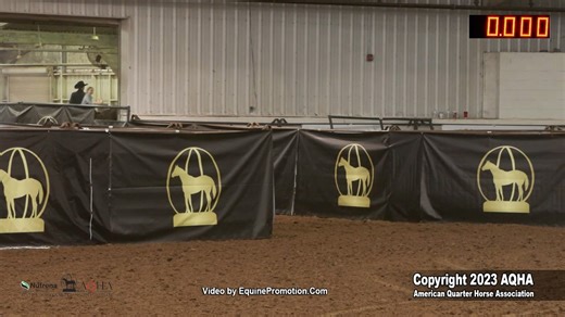 It's another record-breaking day at the #AQHAWorldShow! 👏 Shakemup Frenchgirl, by Slick By Design and out of a Frenchmans Guy daughter, and Pete Oen broke the junior barrel racing class record with a blazing 15.387. The previous record was set by Flingin Roses with a 15.639 in 2021. | American Quarter Horse Association