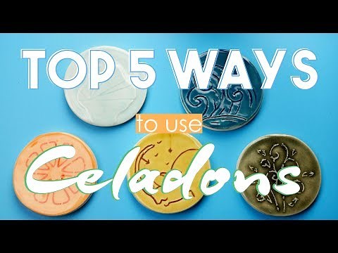 Top 5 Ways to use AMACO Celadons // Glaze How To