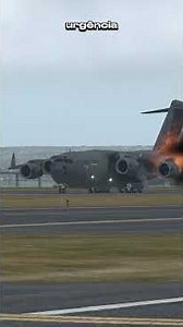 Avião militar dos Estados Unidos pousou faltando um motor - Flight Simulator #avião #jogos #games