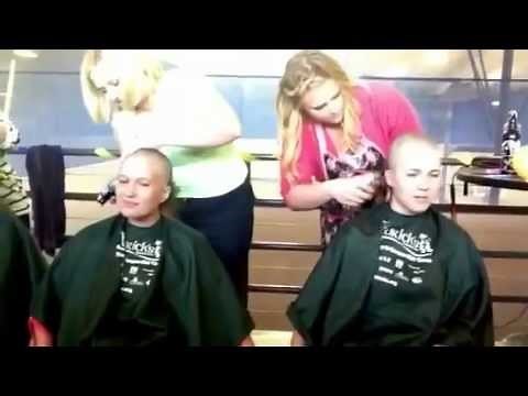 Three Women Shave Their Heads for Charity - St Baldricks - 2012