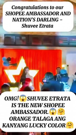 Congratulations, SHUVEEDOO! The new Shopee Ambassador ‼️😱🤗 #ShuveeEtrata #shuvee #shuveeetratamoment #Shopee | Rak Rak