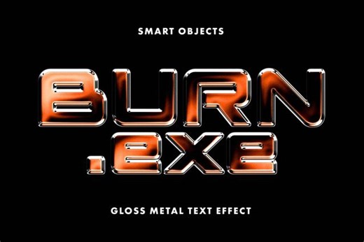 Download Gloss Metal Text Effect