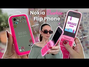Nokia Barbie Flip Phone unboxing 💖✨ set up, camera test & customization | nostalgic dumbphone