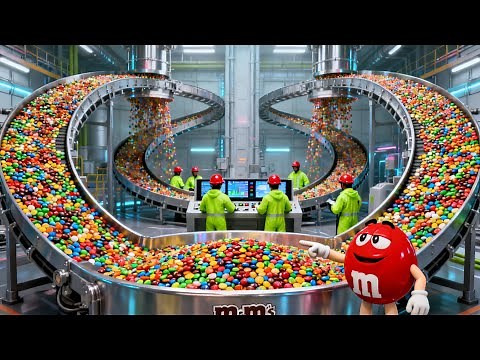 Inside M&Ms Candy Factory - How Billions of M&Ms Are Made in the World's Largest Factory