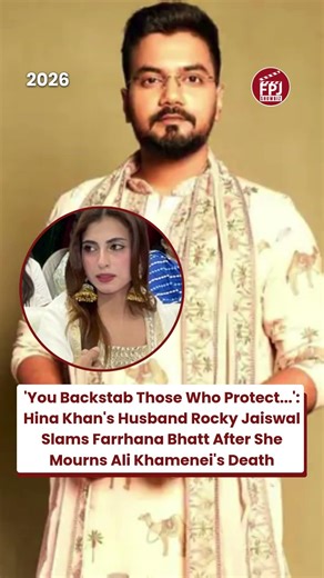 #hinakhan ’s Husband #rockyjaiswal Slams #farrhanabhatt For Mourning #alikhamenei