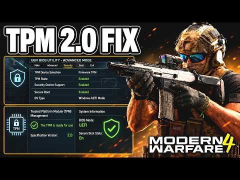 Modern Warfare 4 TPM 2.0 Required Fix - Full Guide