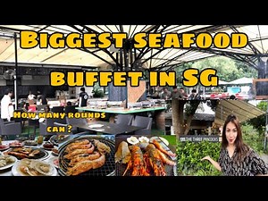 Biggest seafood buffet in Singapore 🦞🦐🐟| The three peacock