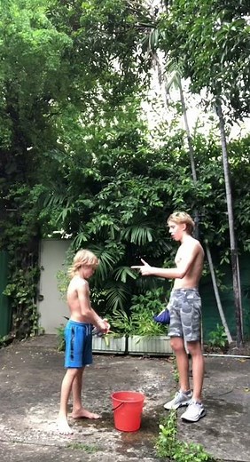 Ice water shirt challenge