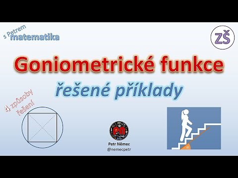Goniometrické funkce - Řešené příklady - matematika ZŠ