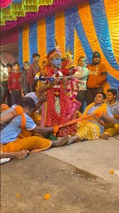 ছোটো ছোটো মেয়েরা শ্রীদাম দাসের বাড়িতে রাধাকৃষ্ণের যুগল মিলন নৃত্য করছে মানুষ দিয়ে তৈরি নৌকায়