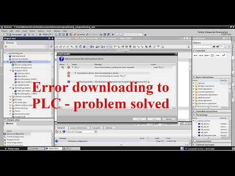 TIA Portal error dowloading to module PLC or PLCSIM - problem solved