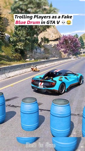 Trolling Players as a fake Blue Drum in GTA V 😂💀 #gta #gta5 #viralshorts#funny #youtubeshortsfeed