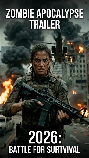 Zombie Apocalypse Survival Official Trailer | Intense Action #shorts