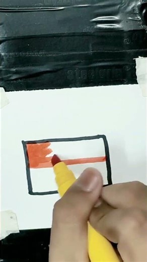 Indonesia flag drawing Indonesia in simple strokes 😌