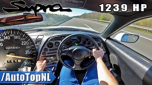 1.5M views · 18K reactions | 1239HP Toyota Supra HUGE TURBO! on AUTOBAHN (NO SPEED LIMIT) by AutoTopNL | Supercar ERA | Facebook