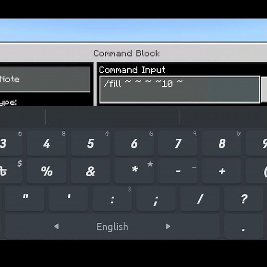 How to fill mountain with command block in minecraft.