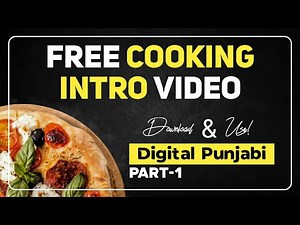 INTRO For Cooking Channel - How to make Intro for Youtube - Cooking/Food Channel Intro