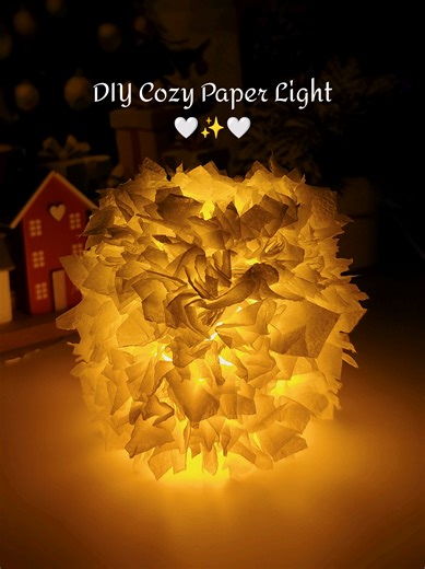 DIY Cozy Paper Light for a Warm Home Ambiance