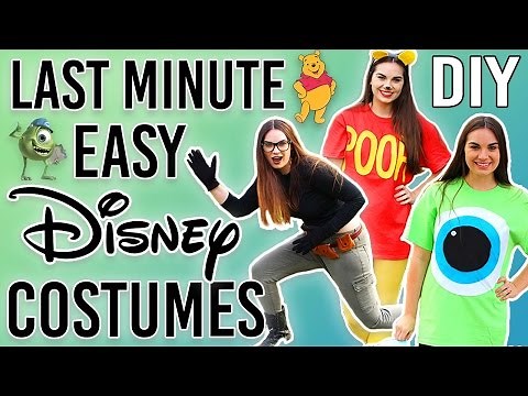 DIY LAST MINUTE DISNEY COSTUMES- HALLOWEEN 2016