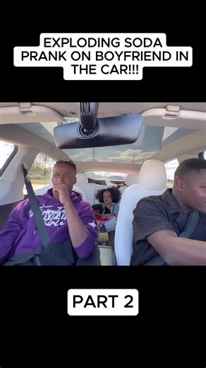 EXPLODING SODA PRANK ON BOYFRIEND IN THE CAR!!! #fyp #prank #relax #beejaytv