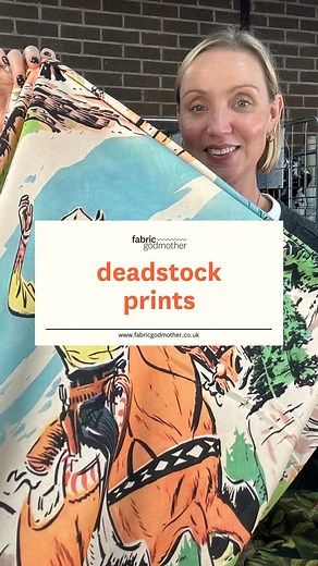 We have sourced the most amazing eclectic mix of deadstock fabrics this time! Some of these are so exciting and wild! We are talking: cowboys, horses, mushrooms and more! Beautiful drapey base cloths, we just can't wait to see what you make with them! #sewinspired #deadstockfabric #sewwithme #whatimade #fabricinspo | Fabric Godmother